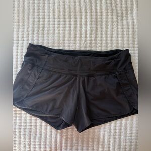 lululemon athletica Black Athletic Shorts with Side Pockets